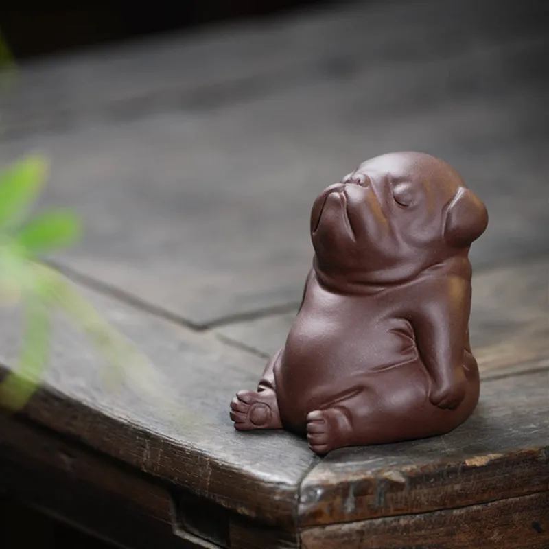 Yixing Purple Clay Sculpture Tea Pet Puppy Model Statue Ornaments Tea Figurine Crafts Chinese Tea Set Decoration Accessories
Yixing Purple Clay Sculpture Tea Pet Puppy Model Statue Ornaments Tea Figurine Crafts Chinese Tea Set Decoration Accessories