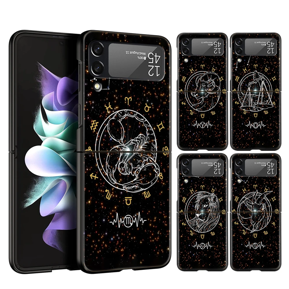 Cartoon Zodiac Hard PC Phone Case For Samsung Galaxy Z Flip 4 Black Cover For Galaxy Z Flip 3 Foldable Shockproof Case Capas Bag
Cartoon Zodiac Hard PC Phone Case For Samsung Galaxy Z Flip 4 Black Cover For Galaxy Z Flip 3 Foldable Shockproof Case Capas Bag