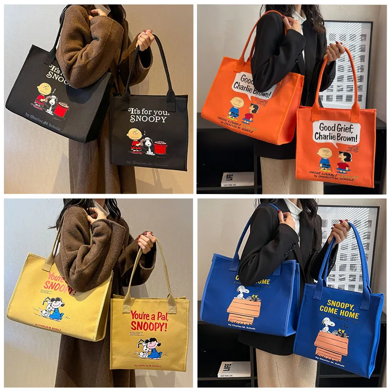Anime Snoopy Cartoon Large Capacity Storage Canvas Bag Cute Kawaii Shoulder Bag Girl Handbag Women Tote Bag Birthday Gift
Anime Snoopy Cartoon Large Capacity Storage Canvas Bag Cute Kawaii Shoulder Bag Girl Handbag Women Tote Bag Birthday Gift