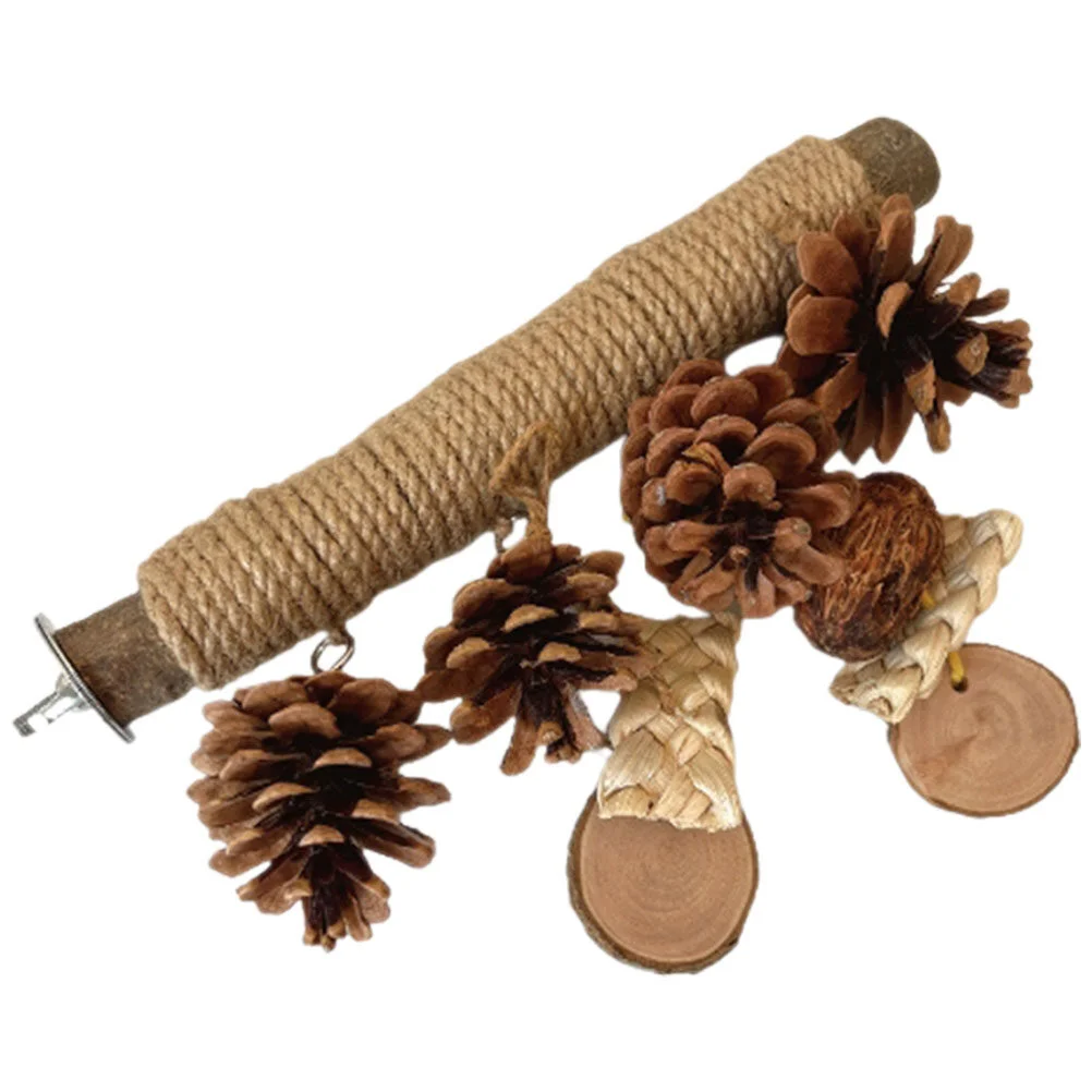 Standing Pole Wooden Playset Natural Bird Perch Rod Toy Cage Accessories Pine Cone Birdcage Parakeet Perches
Standing Pole Wooden Playset Natural Bird Perch Rod Toy Cage Accessories Pine Cone Birdcage Parakeet Perches