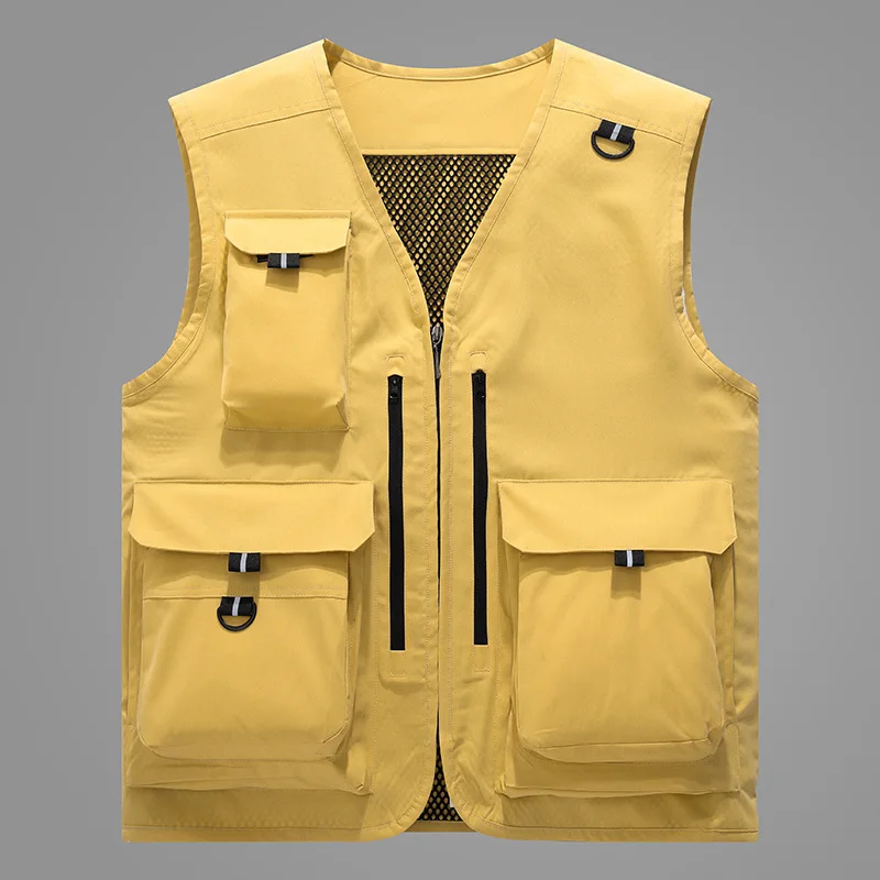 Men's Vest With Pockets Summer Outdoor Vest Casual Sports Work Vest Camping Mountaineering Fishing Sleeveless Coat Streetwear
Men's Vest With Pockets Summer Outdoor Vest Casual Sports Work Vest Camping Mountaineering Fishing Sleeveless Coat Streetwear