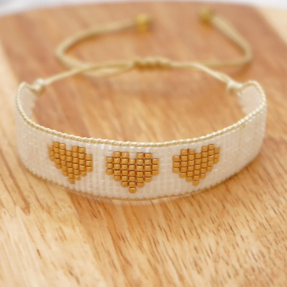 YASTYT Handmade Love Hearts Adjustable Rope Charms Miyuki Beaded Bracelets Jewelry for Women
YASTYT Handmade Love Hearts Adjustable Rope Charms Miyuki Beaded Bracelets Jewelry for Women