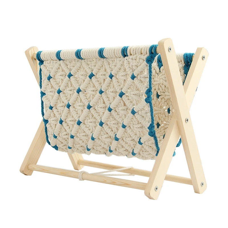 Bohemian Style Magazine Rack Foldable Cotton Rope Woven Storage Basket Room Decoration Bookshelf Floor Shelf Photo Props
Bohemian Style Magazine Rack Foldable Cotton Rope Woven Storage Basket Room Decoration Bookshelf Floor Shelf Photo Props