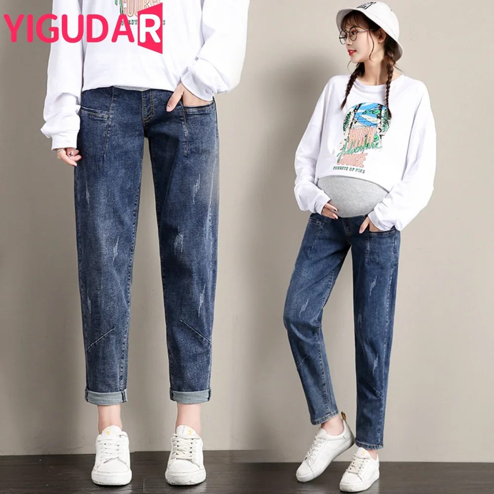Maternity Jeans photoshoot For Pregnant Women Abdominal Pants Pregnancy Clothes Casual Autumn Elastic Waist Denim Trousers
Maternity Jeans photoshoot For Pregnant Women Abdominal Pants Pregnancy Clothes Casual Autumn Elastic Waist Denim Trousers