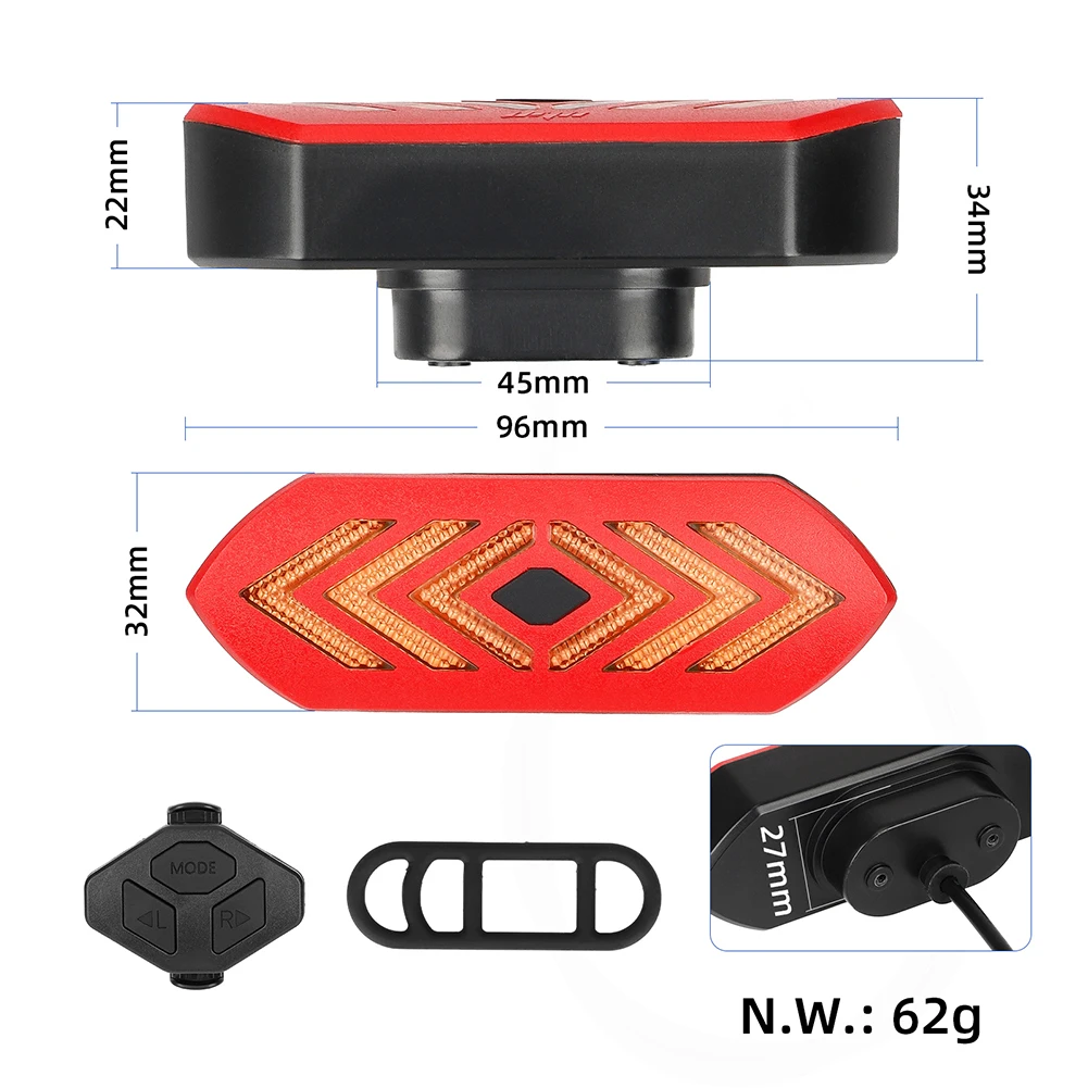 For M365 1S Pro Rear Lights Tail Light Electric Scooter Accessories LED Plastic Remote Control USB Rechargeable
For M365 1S Pro Rear Lights Tail Light Electric Scooter Accessories LED Plastic Remote Control USB Rechargeable