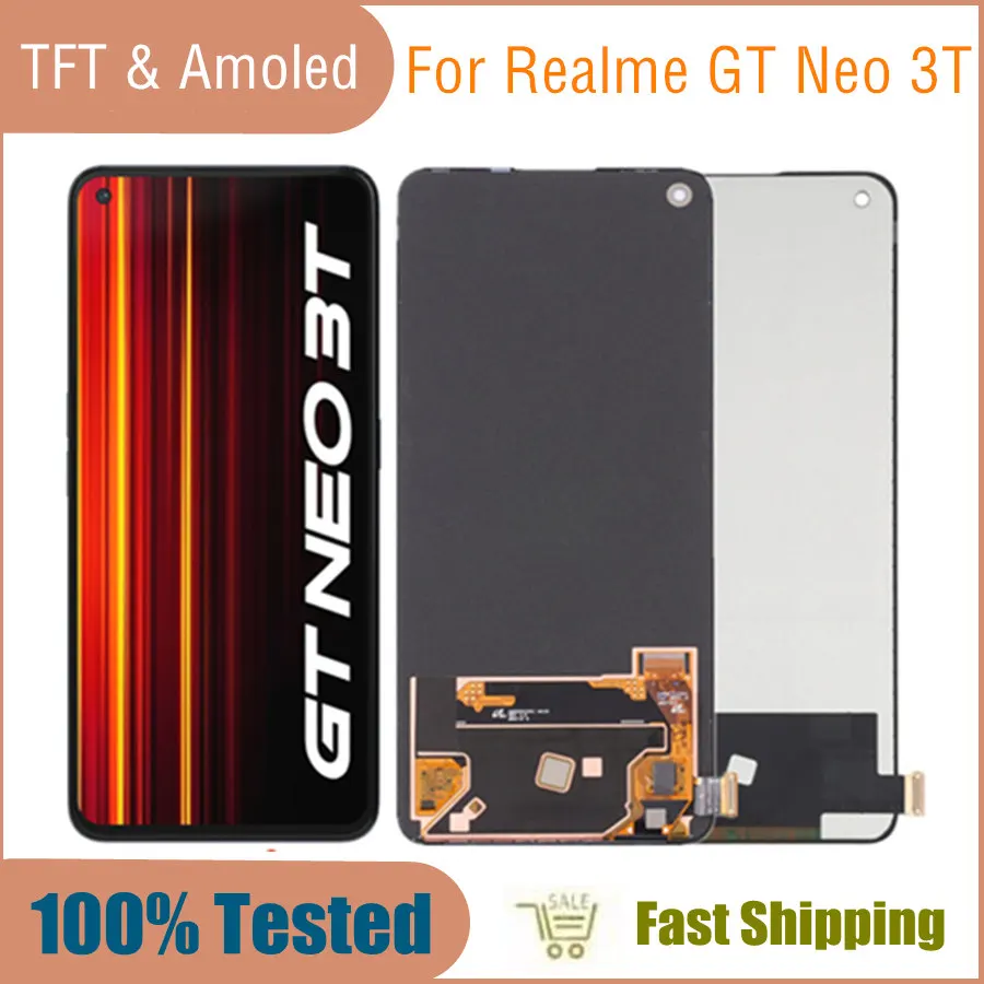 ЖК-дисплей 6,62 дюйма AMOLED и TFT для Realme GT Neo 3T RMX3372, ЖК-дисплей, сенсорная панель, дигитайзер для GT Neo3T RMX3371 lcd
ЖК-дисплей 6,62 дюйма AMOLED и TFT для Realme GT Neo 3T RMX3372, ЖК-дисплей, сенсорная панель, дигитайзер для GT Neo3T RMX3371 lcd