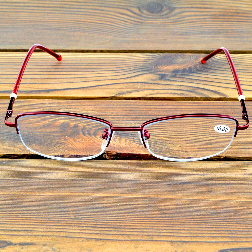 Half-rim Red Color Frame Rectangle Spectacles Coating Lenses See Near N Far Progressive Multi-focus Reading Glasses +0.75 To +4 
Half-rim Red Color Frame Rectangle Spectacles Coating Lenses See Near N Far Progressive Multi-focus Reading Glasses +0.75 To +4