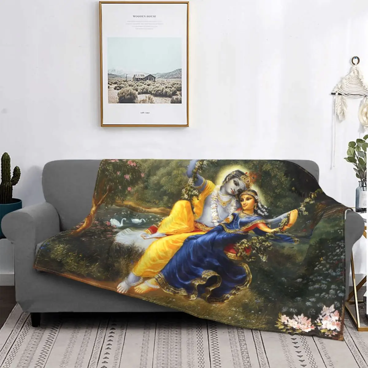 Hindu Krishna Radha Pattern Flannel Blanket Goddess Love Custom Throw Blanket for Home Hotel Sofa Plush Thin Quilt
Hindu Krishna Radha Pattern Flannel Blanket Goddess Love Custom Throw Blanket for Home Hotel Sofa Plush Thin Quilt