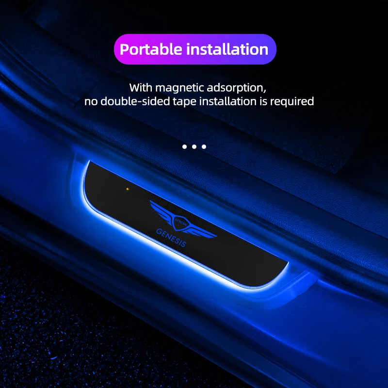 Suitable for GENESIS GV80 G80 G70 G90 70 interior decoration custom LED welcome pedal car pedal without wiring threshold light
Suitable for GENESIS GV80 G80 G70 G90 70 interior decoration custom LED welcome pedal car pedal without wiring threshold light