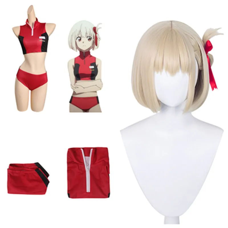 Женский костюм для косплея Lycoris Recoil nishikier Chisato, летний кроп-топ, жилет, рубашка, парик, наряды, костюм для Хэллоуина и карнавала
Женский костюм для косплея Lycoris Recoil nishikier Chisato, летний кроп-топ, жилет, рубашка, парик, наряды, костюм для Хэллоуина и карнавала