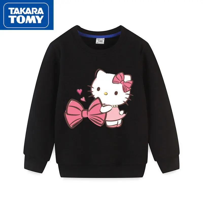 TAKARA TOMY Cute Cartoon Hello Kitty Plus Velvet Thickening Children's Clothing Simple Baby Warm and Comfortable Sweater
TAKARA TOMY Cute Cartoon Hello Kitty Plus Velvet Thickening Children's Clothing Simple Baby Warm and Comfortable Sweater