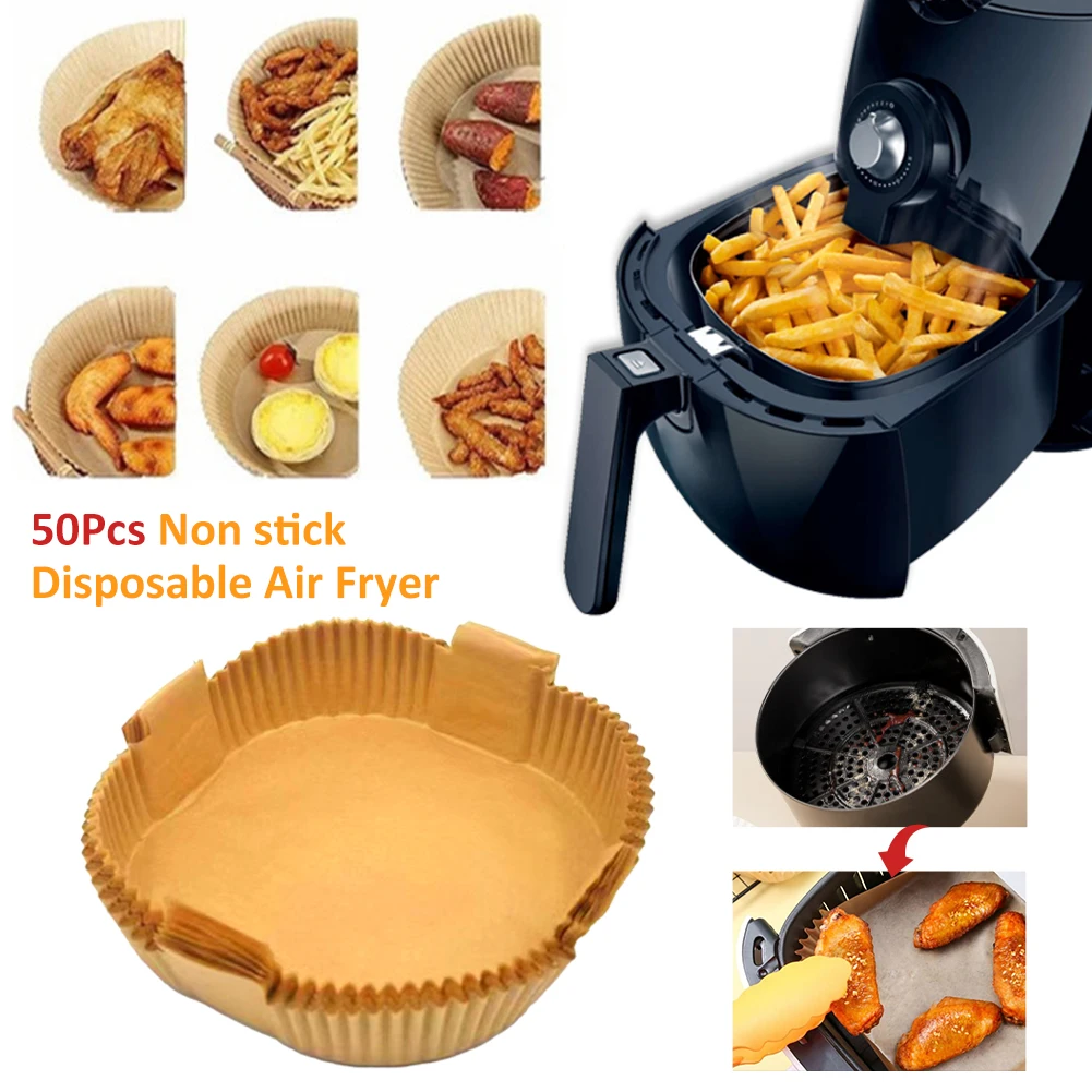 50pcs Waterproof Non-Stick Air Fryer Disposable Paper Liners Square Parchment Paper Baking Paper for Air Fryer Microwave Oven
50pcs Waterproof Non-Stick Air Fryer Disposable Paper Liners Square Parchment Paper Baking Paper for Air Fryer Microwave Oven