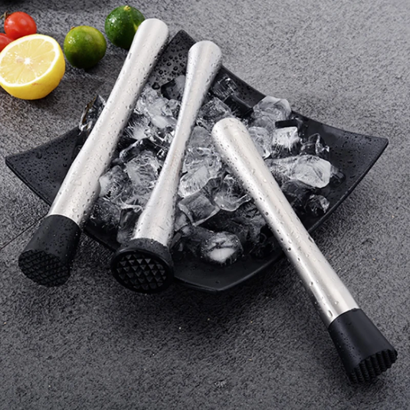 Cocktail Broken Popsicle Bar Stainless Steel Ice Cocktail Stick Fruit Bar Wine Tool Crusher Drink Fruit Mud Pestle Stir Bar Tool
Cocktail Broken Popsicle Bar Stainless Steel Ice Cocktail Stick Fruit Bar Wine Tool Crusher Drink Fruit Mud Pestle Stir Bar Tool