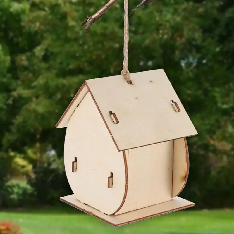 1 Set of Children Graffiti Bird Nest Craft Wood Birdhouse Pendant Creative Bird Nest for DIY
1 Set of Children Graffiti Bird Nest Craft Wood Birdhouse Pendant Creative Bird Nest for DIY