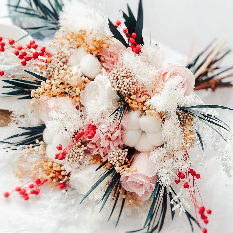 Real Natural dried flowers Rose Cotton Hydrangea Daisy Autumn Hybrid Bouquet for Home Wedding Christmas Decor Bridal Bouquet
Real Natural dried flowers Rose Cotton Hydrangea Daisy Autumn Hybrid Bouquet for Home Wedding Christmas Decor Bridal Bouquet
