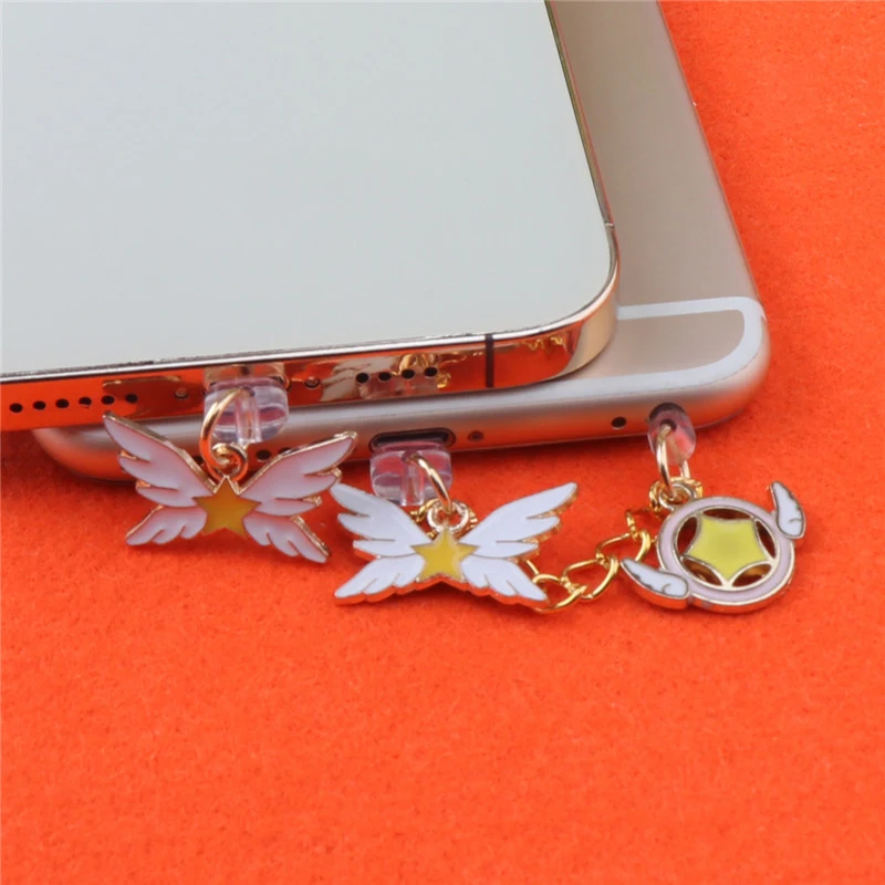 Phone Dust Plug Charm Kawaii Wing Charge Port Plug Earphone Jack Dust Protection Stopper Cute Anti Dust Cap For iPhone Xiaomi
Phone Dust Plug Charm Kawaii Wing Charge Port Plug Earphone Jack Dust Protection Stopper Cute Anti Dust Cap For iPhone Xiaomi