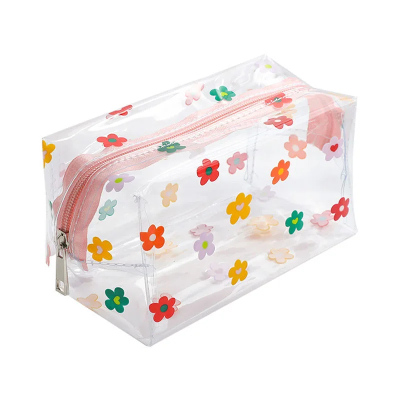 Make Up Bag Flower Transparent PVC Waterproof Portable High Capacity Storage Travel Wash Bag
Make Up Bag Flower Transparent PVC Waterproof Portable High Capacity Storage Travel Wash Bag
