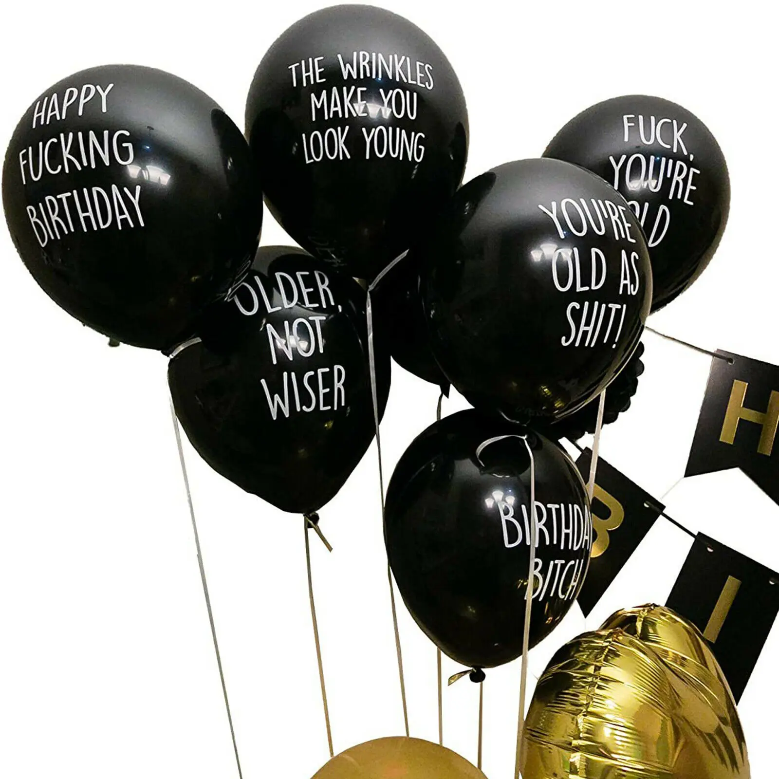 10Pcs Balloons Rude Cute Funny Black Abusive Natural Latex Bio-degradable 40cm For Men Birthday Party Decor Offensive
10Pcs Balloons Rude Cute Funny Black Abusive Natural Latex Bio-degradable 40cm For Men Birthday Party Decor Offensive