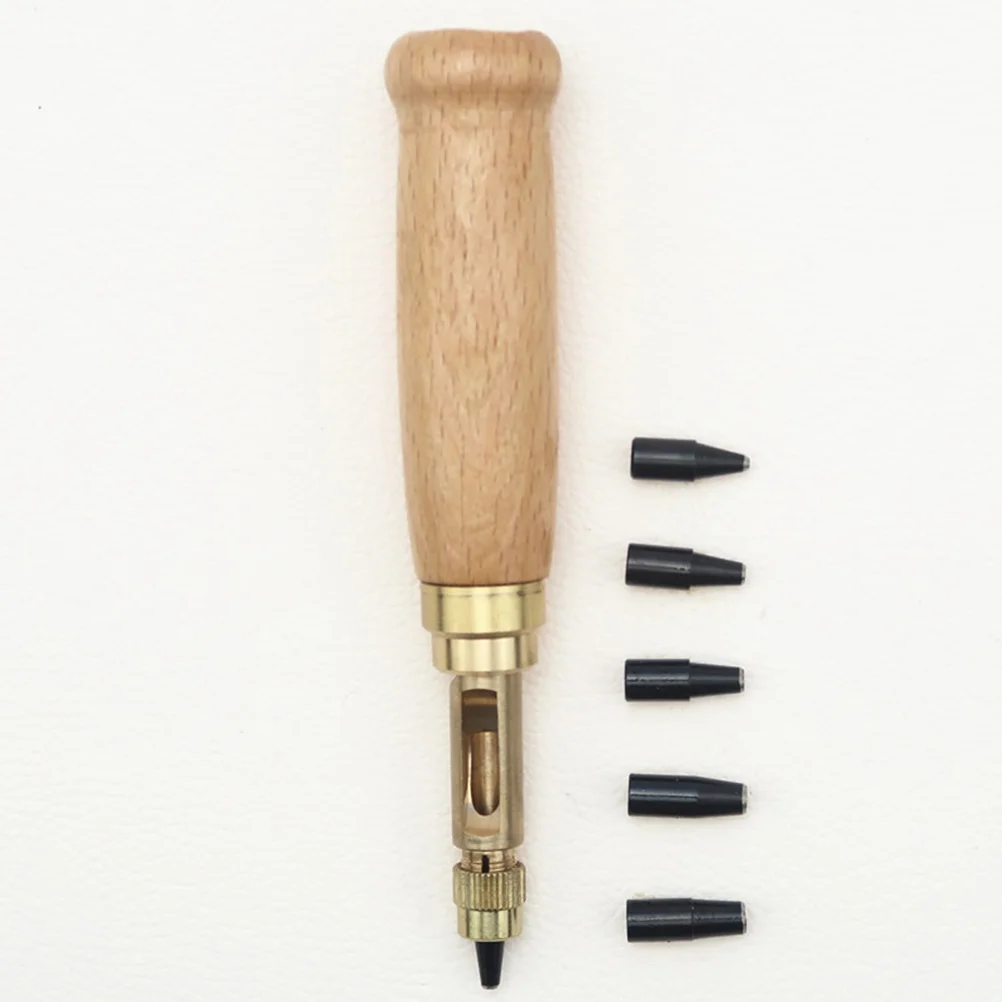 Punch Hole Screwpuncher Japanese Tool Automatic Belt Center Handle Wood Paper Punches Bookbinding Adjustable Drill Cutting Shoe
Punch Hole Screwpuncher Japanese Tool Automatic Belt Center Handle Wood Paper Punches Bookbinding Adjustable Drill Cutting Shoe