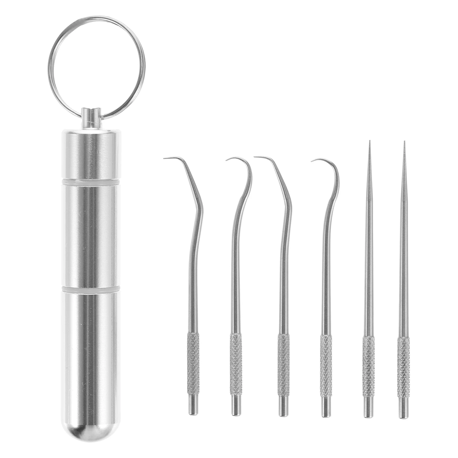 Scraper Pocket Toothpick Holder Toothpicks Keychain Toothpick Portable Plaque Remover
Scraper Pocket Toothpick Holder Toothpicks Keychain Toothpick Portable Plaque Remover