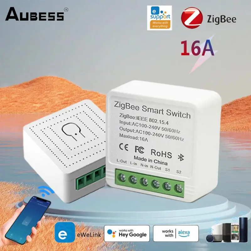 EWeLink Zigbee Wifi DIY Switches Module 16A Smart Switch Support 2-way Control Wireless Breaker Works With Alexa Google Home
EWeLink Zigbee Wifi DIY Switches Module 16A Smart Switch Support 2-way Control Wireless Breaker Works With Alexa Google Home