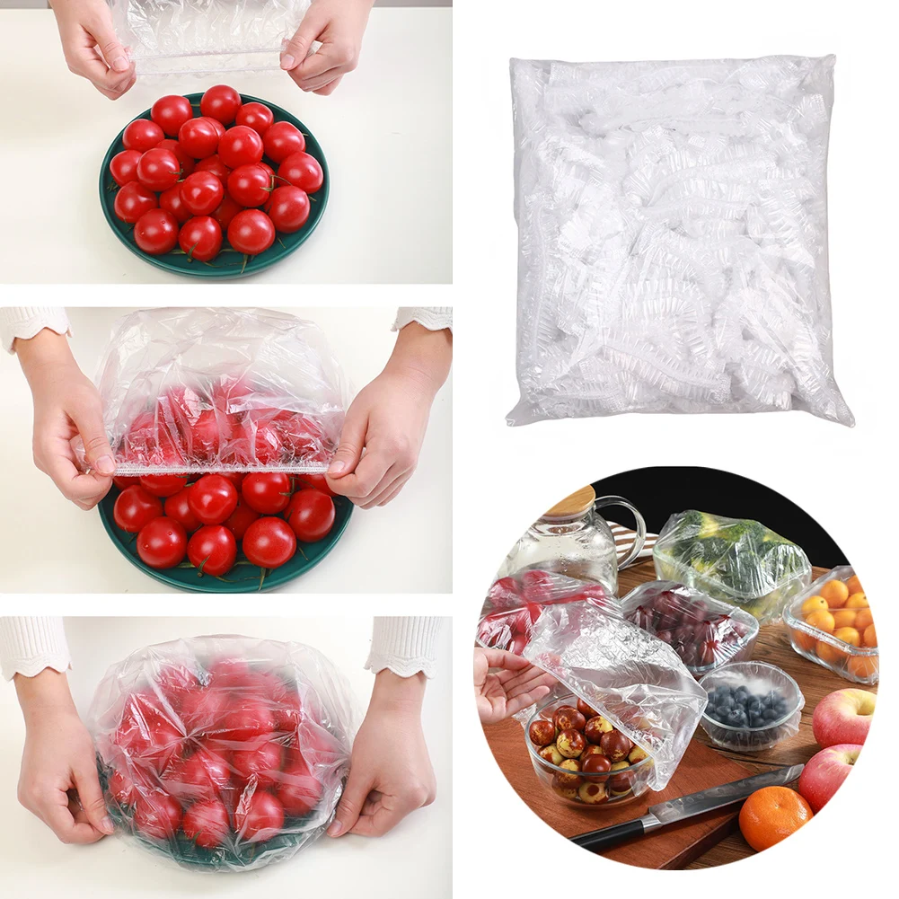 100pcs Disposable Food Cover Plastic Wrap Elastic Food Lids For Fruit Bowls Cups Caps Storage Kitchen Fresh Keeping Saver Bag
100pcs Disposable Food Cover Plastic Wrap Elastic Food Lids For Fruit Bowls Cups Caps Storage Kitchen Fresh Keeping Saver Bag