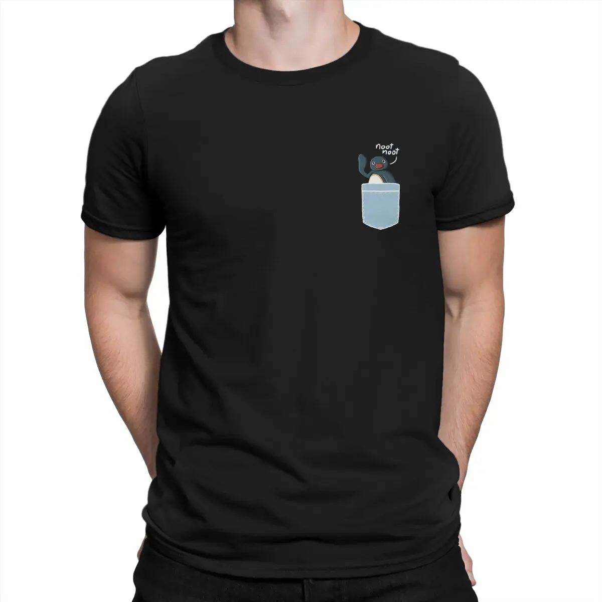 Noot Meme Side Pocket Men TShirt Pingu Pinga Penguin TV Crewneck Short Sleeve 100% Cotton T Shirt Humor High Quality Birthday
Noot Meme Side Pocket Men TShirt Pingu Pinga Penguin TV Crewneck Short Sleeve 100% Cotton T Shirt Humor High Quality Birthday