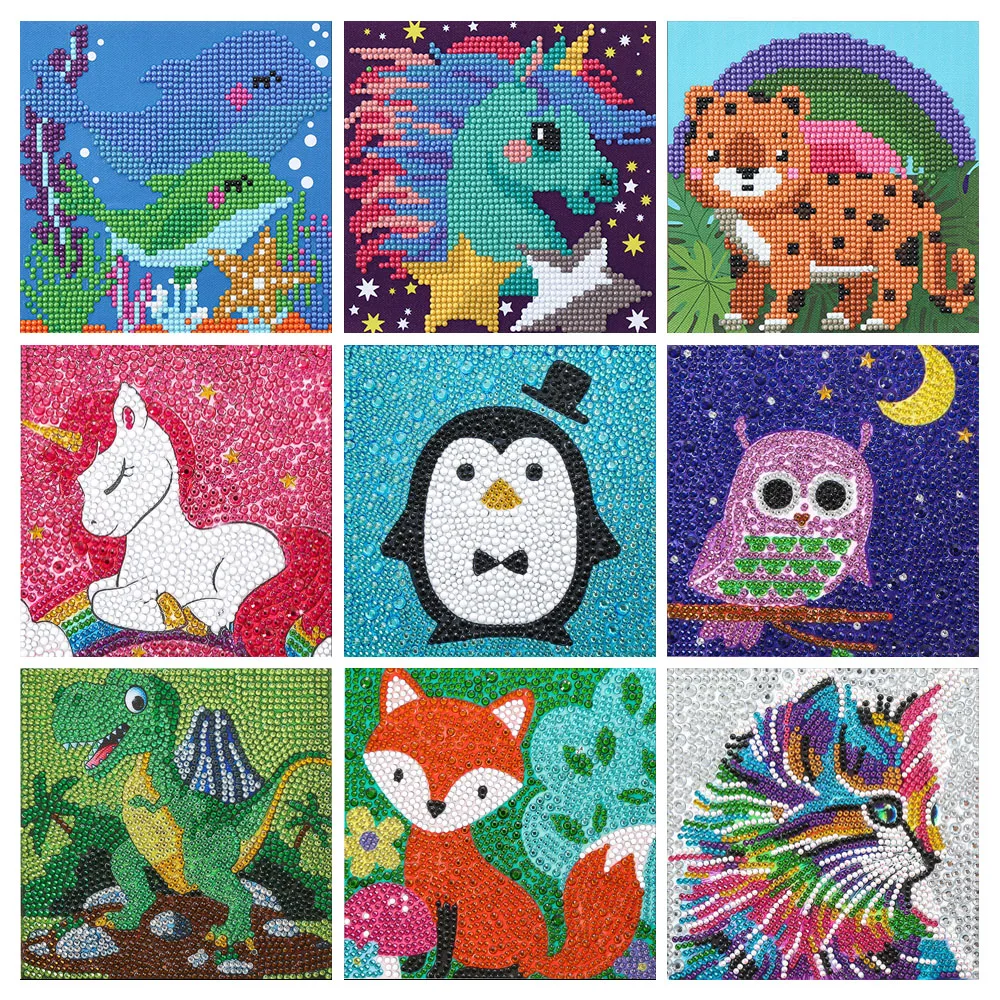 New Children's Paste Diamond Painting Handmade DIY Production Material Package Paste Diamond Art Decoration Painting Girl Gift
New Children's Paste Diamond Painting Handmade DIY Production Material Package Paste Diamond Art Decoration Painting Girl Gift