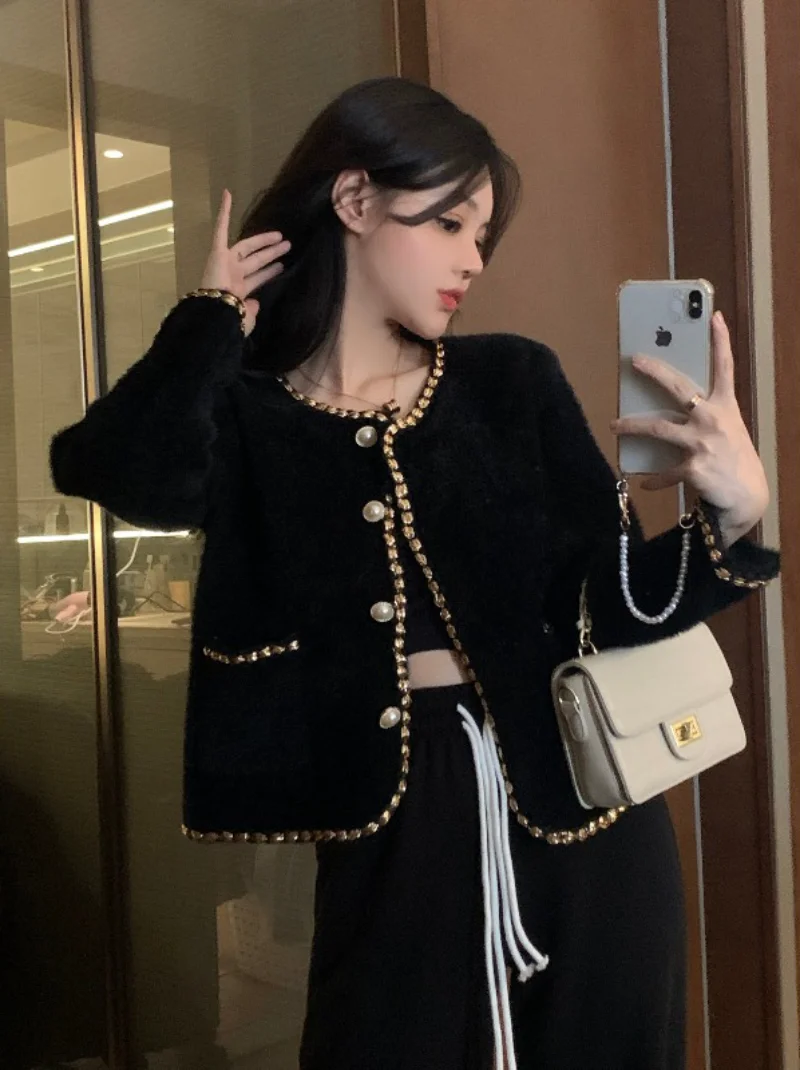 French Retro Black Coat Women Casual Trousers Autumn 2022 Versatile Loose Mohair Jacket Straight Pants Two Piece Female Clothing
French Retro Black Coat Women Casual Trousers Autumn 2022 Versatile Loose Mohair Jacket Straight Pants Two Piece Female Clothing