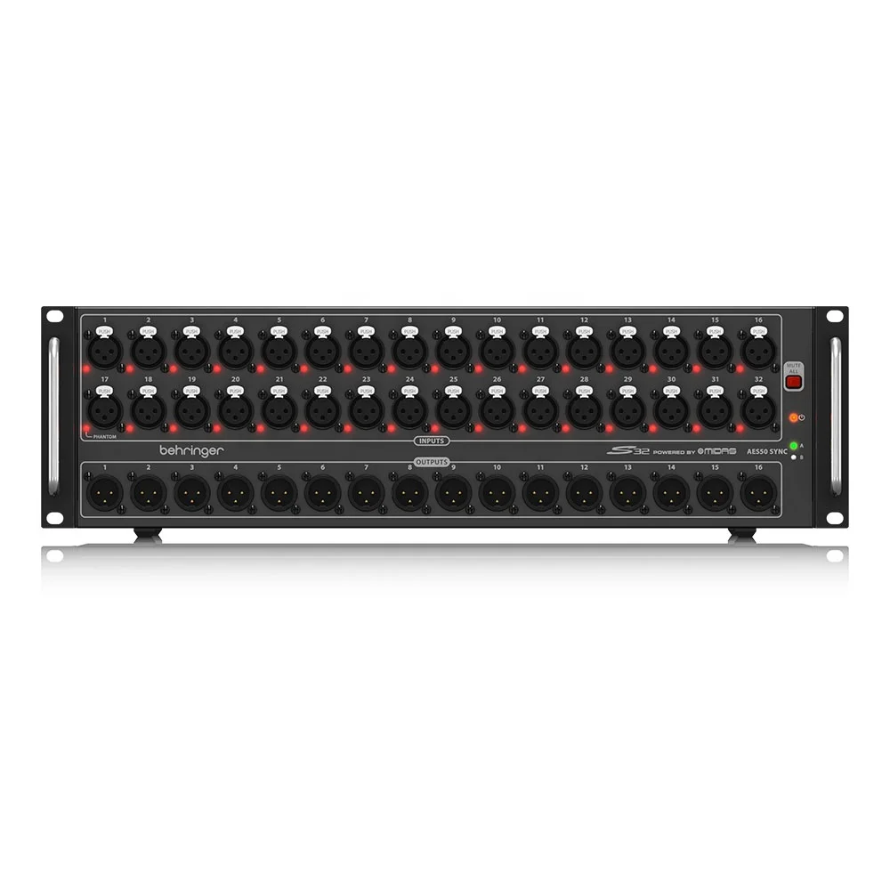 Behringer S32 Digital Stage Box 32 входа 16 выходов Линейный массив Колонки Система Цифровой