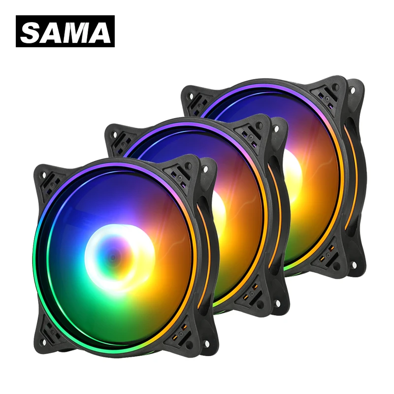 SAMA Computer Case for Fans 1-8pcs/set Slicent 120MM RGB Fan for PC Office Gaming Cabinet Cooling Radiator Quiet Fan Cooler 4PIN
SAMA Computer Case for Fans 1-8pcs/set Slicent 120MM RGB Fan for PC Office Gaming Cabinet Cooling Radiator Quiet Fan Cooler 4PIN