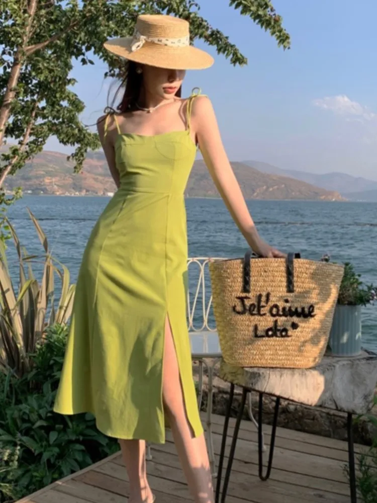 Summer Women Elegant Strap Sleeveless Beach Dress Sexy Lady One Piece Holiday Party Club Clothes Vestidos
Summer Women Elegant Strap Sleeveless Beach Dress Sexy Lady One Piece Holiday Party Club Clothes Vestidos