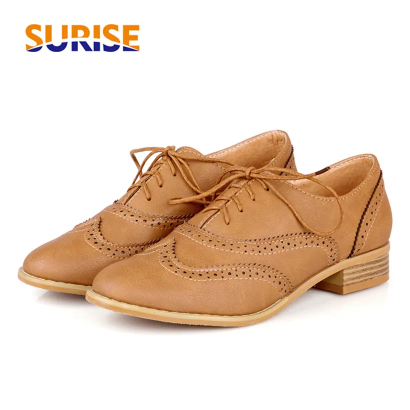 Big Size Women Oxfords British Flats Beige Derbies Round Toe Casual Office Party Lace Up Black Brown Vintage Lady Carved Brogues
Big Size Women Oxfords British Flats Beige Derbies Round Toe Casual Office Party Lace Up Black Brown Vintage Lady Carved Brogues
