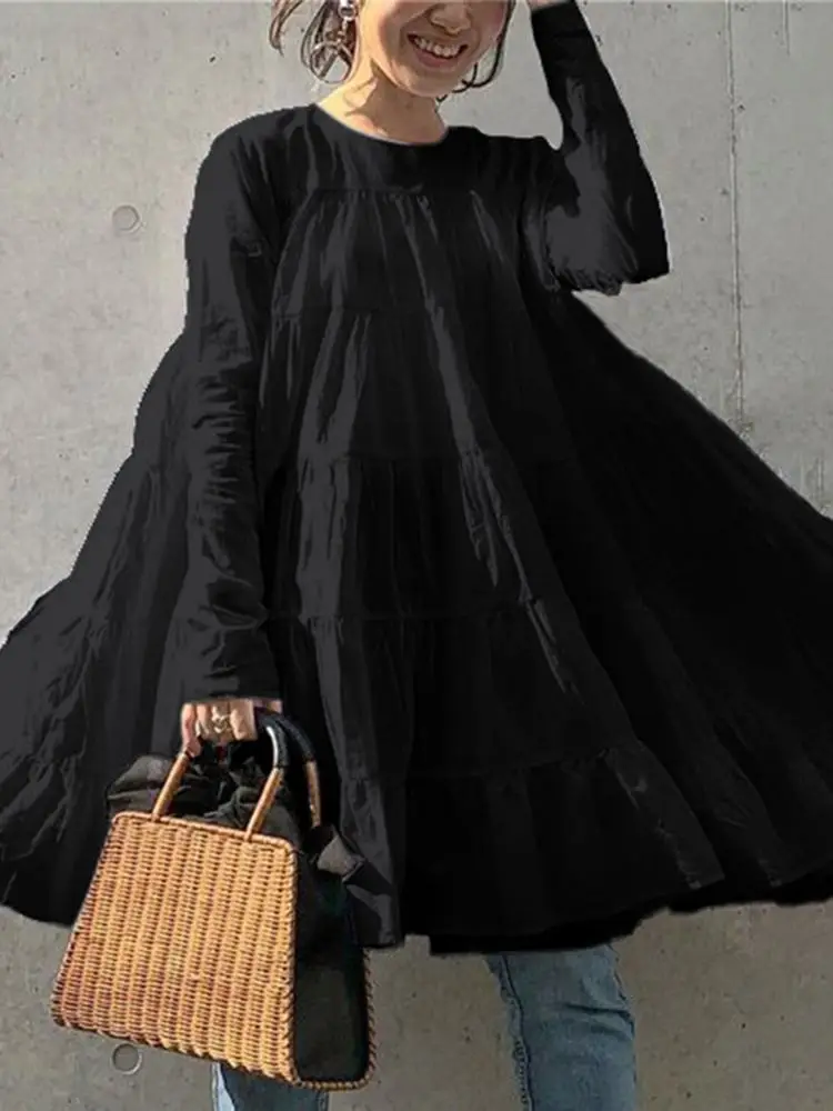 VONDA Bohemian Maxi Dress Women Bohemian Vintage Summer Loose Beach Sundress Mini Sundress Casual O-Neck Loose Vestidos
VONDA Bohemian Maxi Dress Women Bohemian Vintage Summer Loose Beach Sundress Mini Sundress Casual O-Neck Loose Vestidos