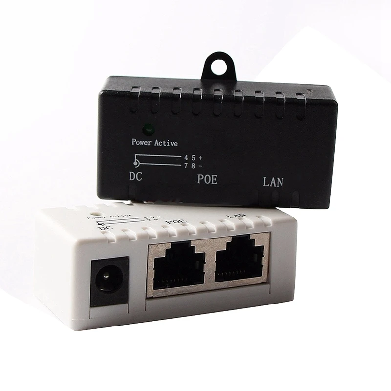 Poe Splitter Injector Rj45 Dc 5.5Mm x 2.1Mm Input Passive Adapter Connector For Ip Network Camera | Безопасность и защита