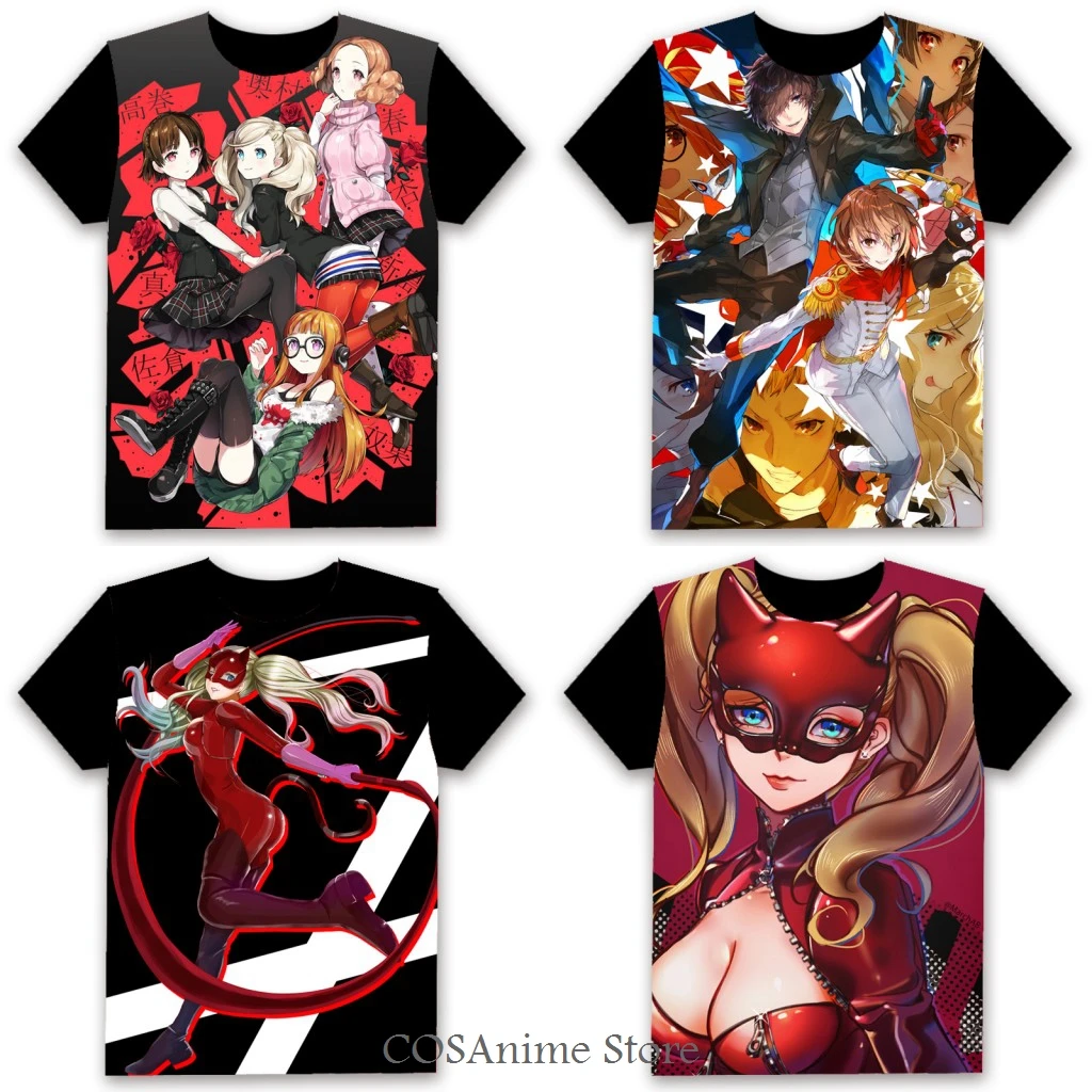 Футболка аниме Persona 5 Takamaki anne, 3D косплей, повседневная женская и мужская черная футболка с коротким рукавом, Повседневная летняя рубашка, рождественский подарок
Футболка аниме Persona 5 Takamaki anne, 3D косплей, повседневная женская и мужская черная футболка с коротким рукавом, Повседневная летняя рубашка, рождественский подарок