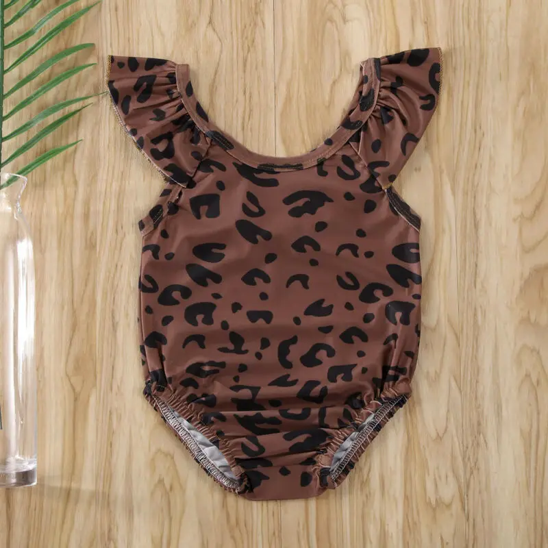 New Kids Baby Girls Flying Sleeve Round Neck Leopard Print Swimsuit Swimming Costume Swimwear Outfits 0-5Y
New Kids Baby Girls Flying Sleeve Round Neck Leopard Print Swimsuit Swimming Costume Swimwear Outfits 0-5Y