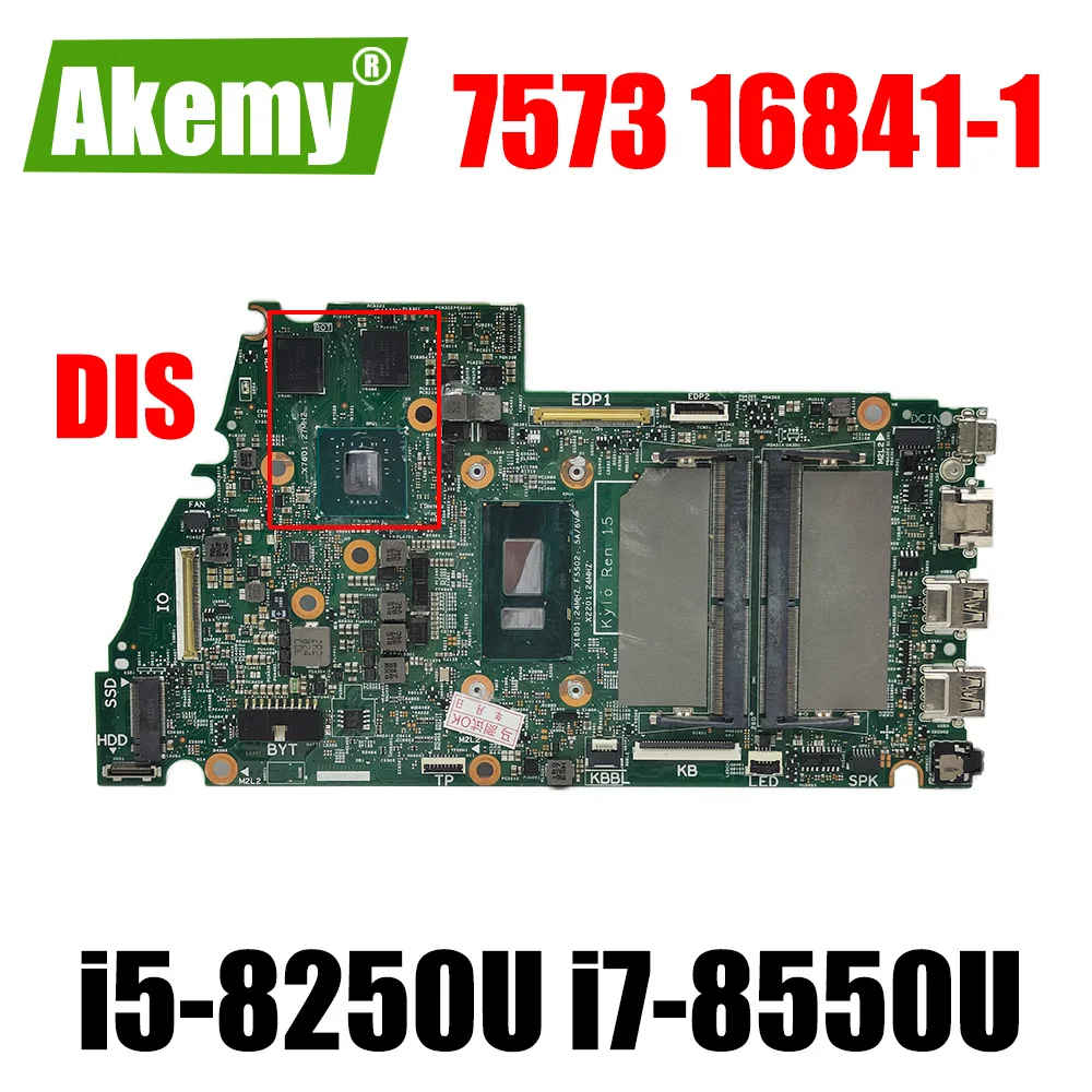 for Dell Inspiron 15 7573 Notebook mainboard with I5-8250U i7-8550u CPU motherboard 0WWYYN CN-00PJ2C 16841-1 Mainboard
for Dell Inspiron 15 7573 Notebook mainboard with I5-8250U i7-8550u CPU motherboard 0WWYYN CN-00PJ2C 16841-1 Mainboard