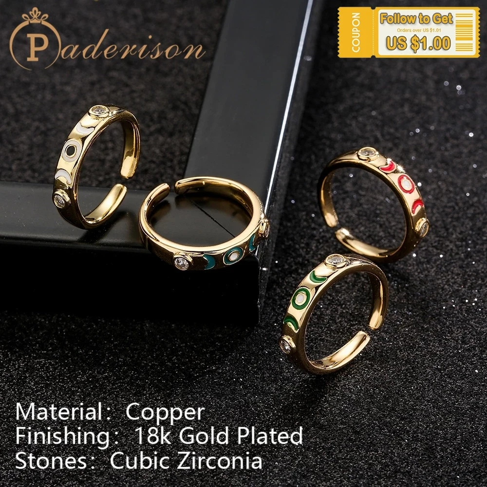 Vintage Retro Moon Rhinestone Rings For Women Copper Gold-Plating Gilding Open Adjustable Finger Ring Party Gifts High Quality
Vintage Retro Moon Rhinestone Rings For Women Copper Gold-Plating Gilding Open Adjustable Finger Ring Party Gifts High Quality