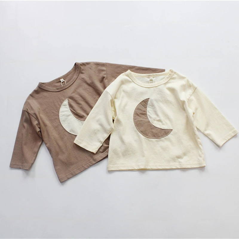 Baby Boys Sweaters Tees Spring Long Sleeve Korean Loose Pasted Moon Tops Children's T-shirts All-match Bottoming Girl Shirts
Baby Boys Sweaters Tees Spring Long Sleeve Korean Loose Pasted Moon Tops Children's T-shirts All-match Bottoming Girl Shirts