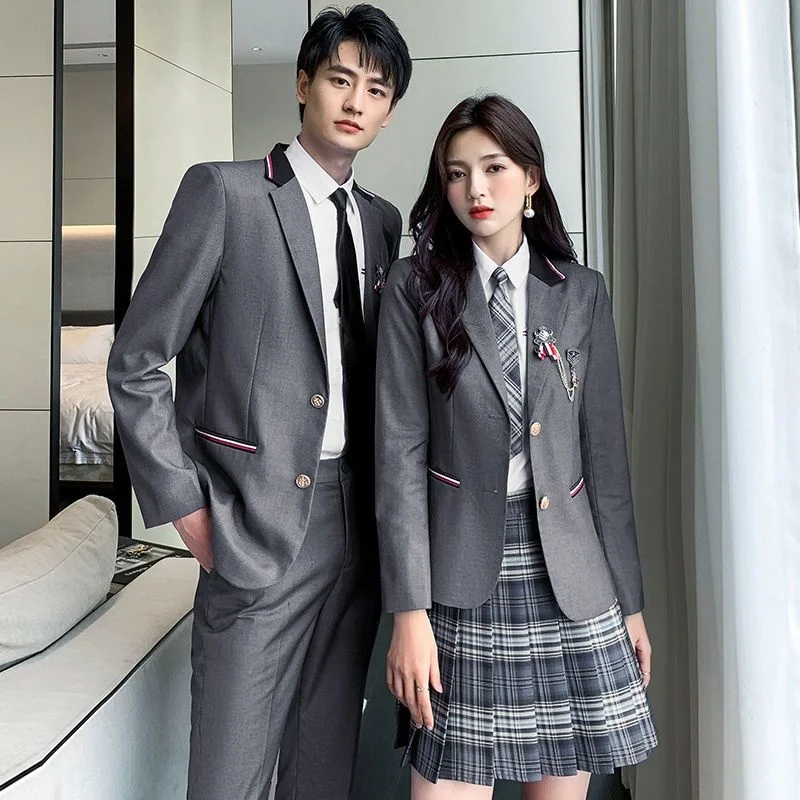 

Unisex college style JK shipping services uniform japanese girls school class professional formal attire costumes chorus