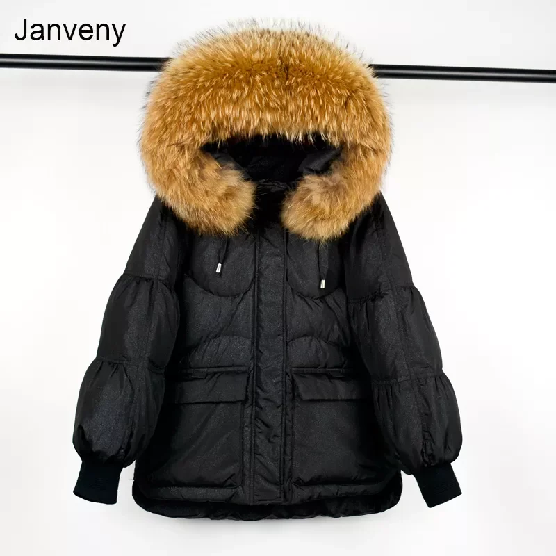 2022NEW New Winter Down Jacket Women Big Natural Raccoon Fur Collar Hooded 90% Duck Down Coat Female Parkas Pearlescent Color
2022NEW New Winter Down Jacket Women Big Natural Raccoon Fur Collar Hooded 90% Duck Down Coat Female Parkas Pearlescent Color