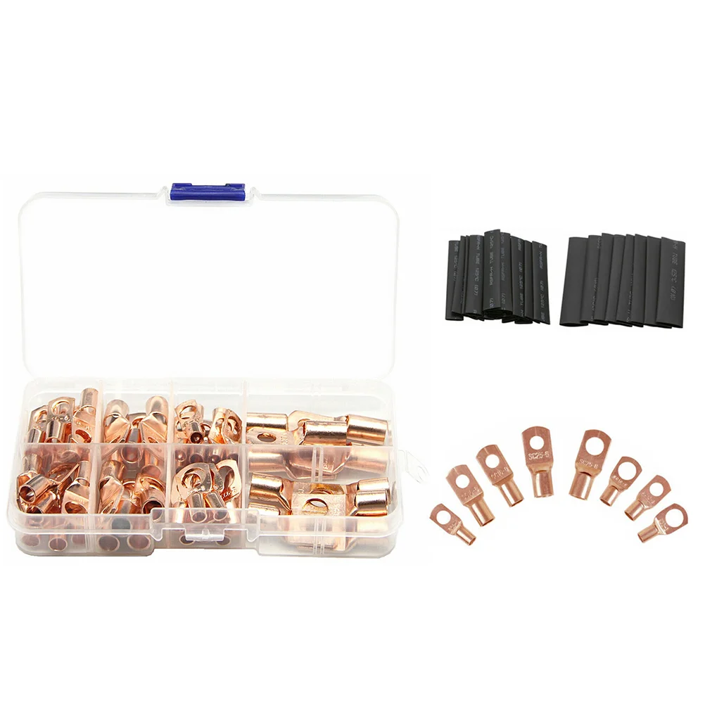 140 Pcs Copper Nose Heat Shrink Tube Wire Connectors Automotive Quick Release Terminal Boxed Car Repair
140 Pcs Copper Nose Heat Shrink Tube Wire Connectors Automotive Quick Release Terminal Boxed Car Repair