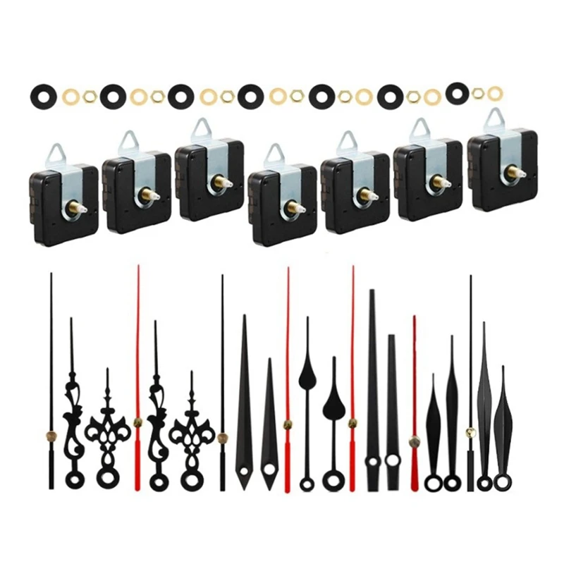 7 Sets Quartz Clock Movement Mechanism, Silent Short Shaft Clock Mechanisms With Hands, Wall Clock Mechanism Parts
7 Sets Quartz Clock Movement Mechanism, Silent Short Shaft Clock Mechanisms With Hands, Wall Clock Mechanism Parts