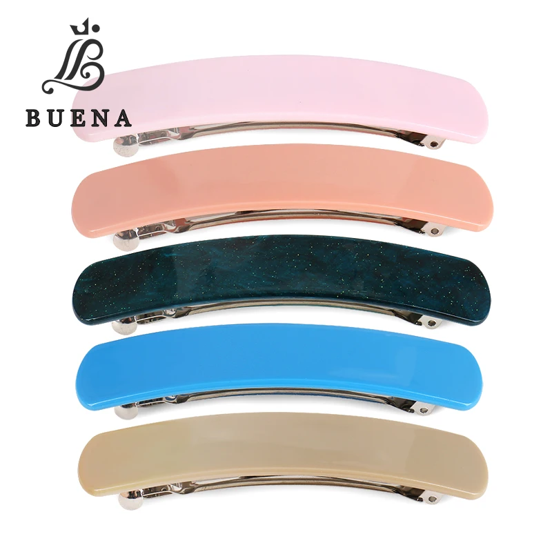 Hot Selling Pure Color Acetate Hair Barrette Clip 10.4cm Big Size Rectangle Barrette Clip Women Hair Accessories
Hot Selling Pure Color Acetate Hair Barrette Clip 10.4cm Big Size Rectangle Barrette Clip Women Hair Accessories