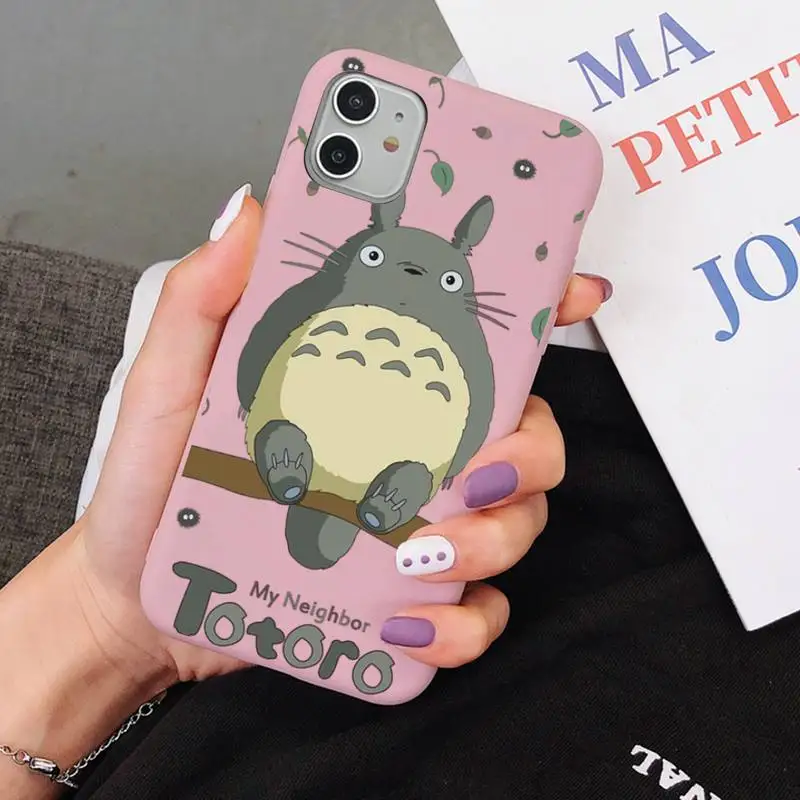 Cute Totoro Miyazaki Anime No Face Phone Case for iPhone 11 12 13 Mini Pro Xs Max 8 7 6 6S Plus X XR Solid Candy Color Case
Cute Totoro Miyazaki Anime No Face Phone Case for iPhone 11 12 13 Mini Pro Xs Max 8 7 6 6S Plus X XR Solid Candy Color Case