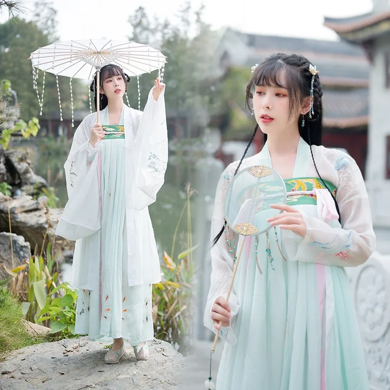 Original Blue Printed Big Sleeves Hanfu Dresses For Women Chinese Traditional Clothes Summer
Original Blue Printed Big Sleeves Hanfu Dresses For Women Chinese Traditional Clothes Summer