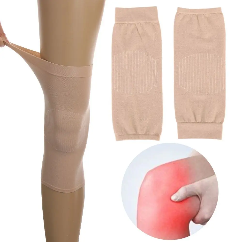 

1Pair Leg Warmers Knee Sleeves Invisible Silk Stockings Short Leg Cover Pain Relief Knee Protector Pad For Fitness Outdoor