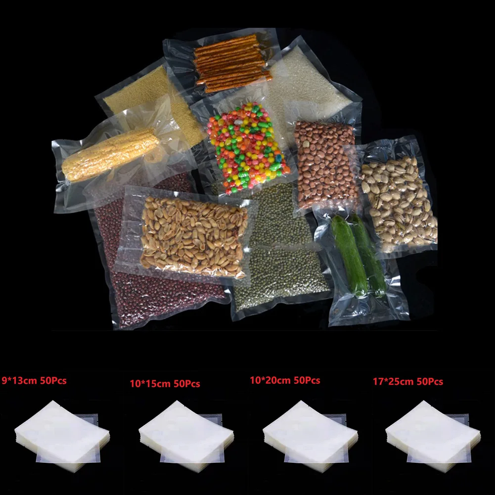50pcs PET+PE Vacuum Sealer Bags Heat Seal Bags Vac Seal Food Saver Storage Bag Food Grade Storage Bag Kitchen Supplies
50pcs PET+PE Vacuum Sealer Bags Heat Seal Bags Vac Seal Food Saver Storage Bag Food Grade Storage Bag Kitchen Supplies