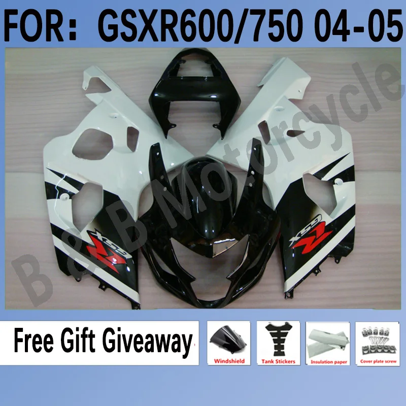 Комплект обтекателей для мотоцикла, подходит для GSXR600 750 GSXR 600 K1 2004 04 05, цвет черный/белый
Комплект обтекателей для мотоцикла, подходит для GSXR600 750 GSXR 600 K1 2004 04 05, цвет черный/белый